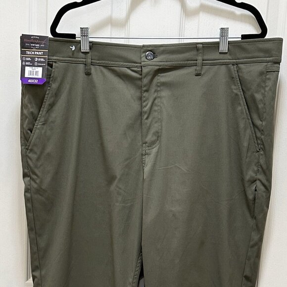 Weatherproof Tech Pant Men's Size 40 X 32 Green Regular Fit Water Repellent - Picture 7 of 15